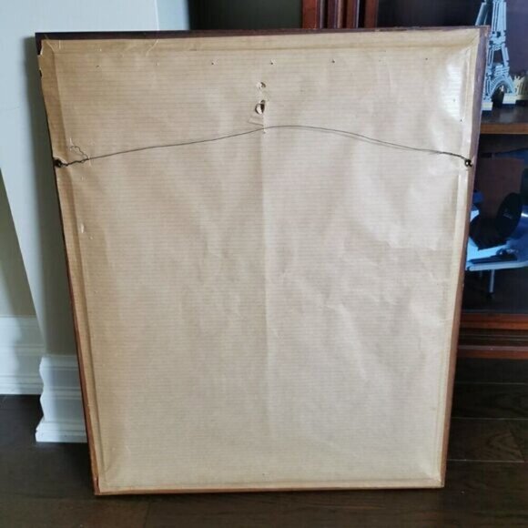 Framed Holy Family Nativity Needlepoint Vintage, Christmas Angels Embroidery - Picture 8 of 10